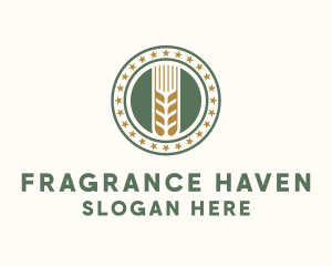 Wheat Farm Badge logo design