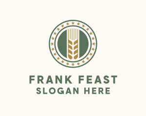 Wheat Farm Badge logo design