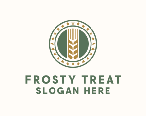 Wheat Farm Badge logo design