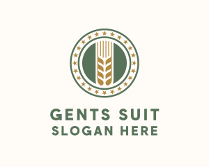 Wheat Farm Badge logo design