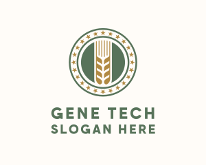 Wheat Farm Badge logo design