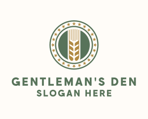 Wheat Farm Badge logo design