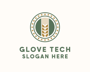 Wheat Farm Badge logo design