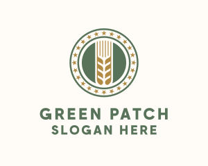 Patch - Wheat Farm Badge logo design