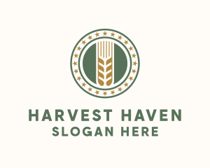 Wheat Farm Badge logo design