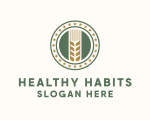 Wheat Farm Badge logo design