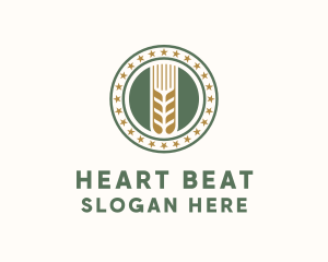 Wheat Farm Badge logo design