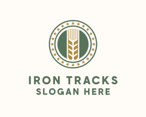 Wheat Farm Badge logo design