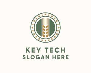 Wheat Farm Badge logo design