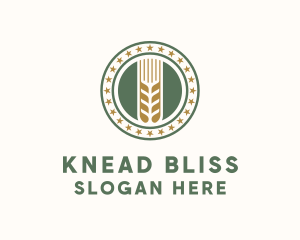 Wheat Farm Badge logo design