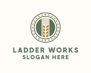 Wheat Farm Badge logo design