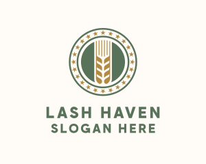 Wheat Farm Badge logo design