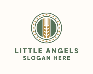 Wheat Farm Badge logo design