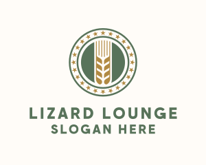 Wheat Farm Badge logo design