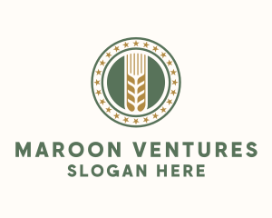 Wheat Farm Badge logo design