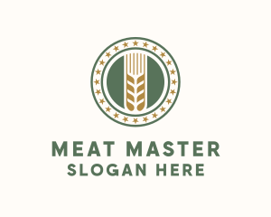 Wheat Farm Badge logo design