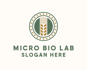 Wheat Farm Badge logo design