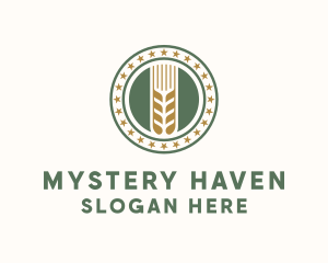 Wheat Farm Badge logo design