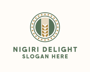 Wheat Farm Badge logo design