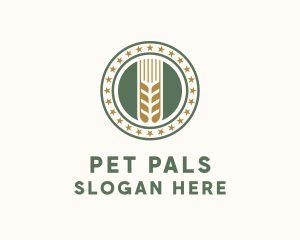 Wheat Farm Badge logo design