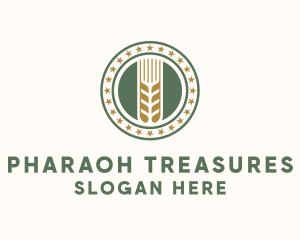 Wheat Farm Badge logo design