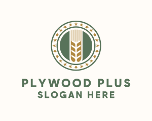 Wheat Farm Badge logo design