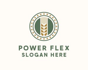 Wheat Farm Badge logo design