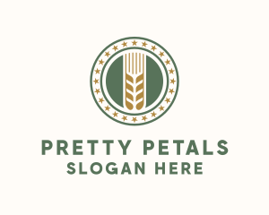 Wheat Farm Badge logo design