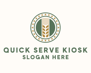 Wheat Farm Badge logo design