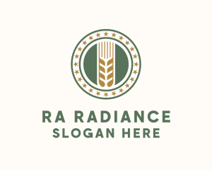 Wheat Farm Badge logo design