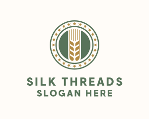 Wheat Farm Badge logo design