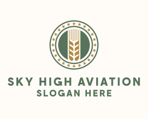 Wheat Farm Badge logo design