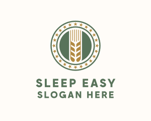 Wheat Farm Badge logo design