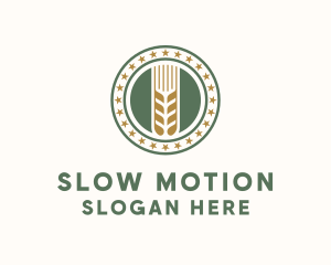 Wheat Farm Badge logo design