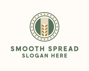 Wheat Farm Badge logo design