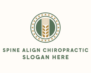 Wheat Farm Badge logo design