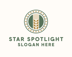 Wheat Farm Badge logo design