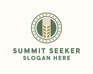 Wheat Farm Badge logo design