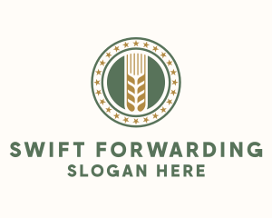 Wheat Farm Badge logo design