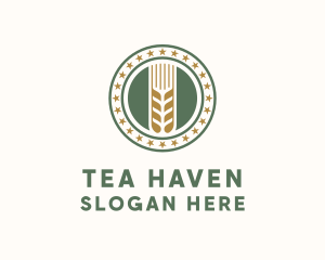 Wheat Farm Badge logo design