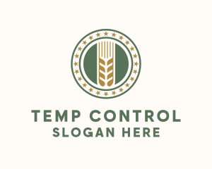 Wheat Farm Badge logo design