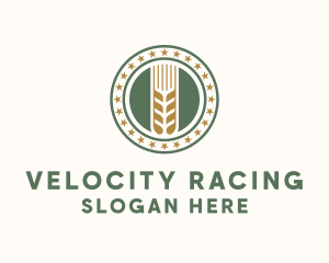 Wheat Farm Badge logo design