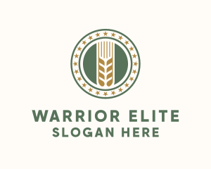 Wheat Farm Badge logo design