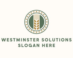 Wheat Farm Badge logo design