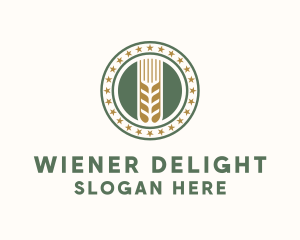 Wheat Farm Badge logo design