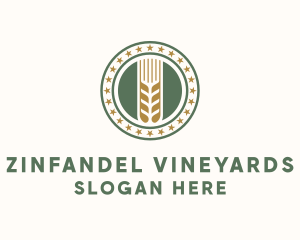 Wheat Farm Badge logo design