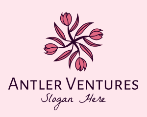 Tulip Flower Pattern logo design