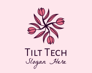 Tulip Flower Pattern logo design