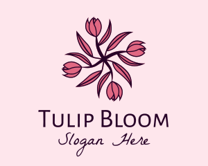 Tulip - Tulip Flower Pattern logo design