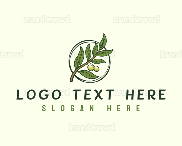 Organic Olive Leaf Logo